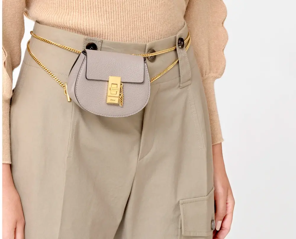 Túi Chloe Mini Drew Crossbody Backpack CHC21SP10094423W - Ảnh 3