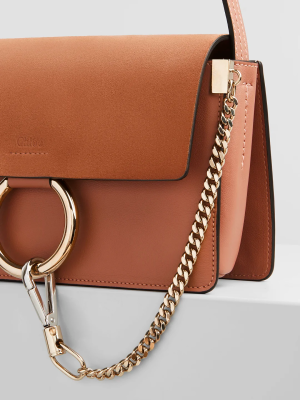 Alternative view of Túi Chloe Faye Small Shoulder Bag in Muted 'Brown' CHC21SS127A3726B