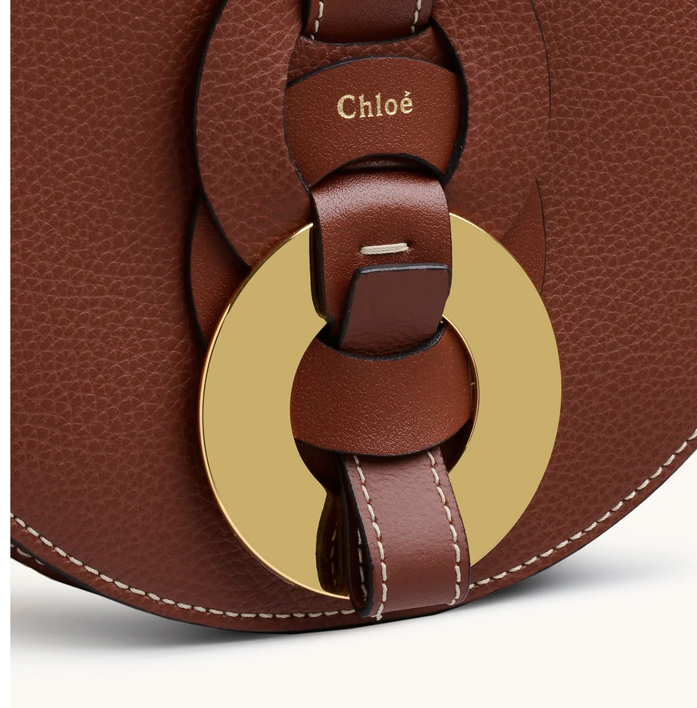 Túi Chloe Darryl Saddle Grained Smooth 'Brown' CHC21SS344C6127S - Ảnh 4