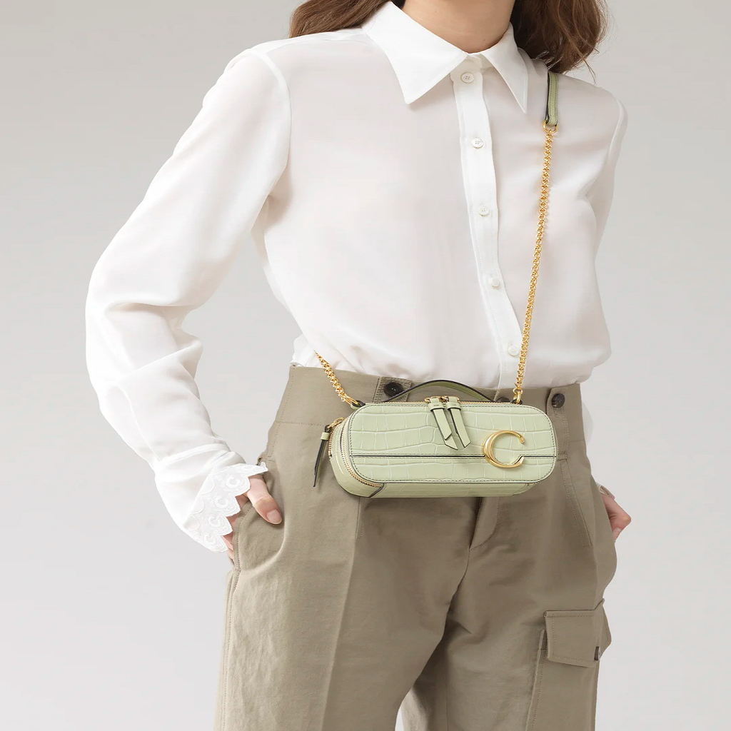 Túi Chloé C Mini Vanity Bag CHC20SS225A8738A - Ảnh 5