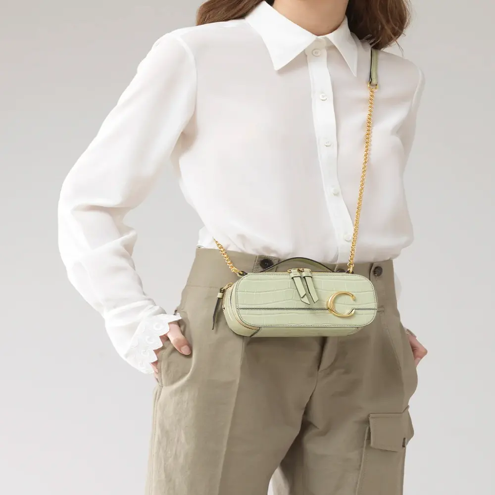Túi Chloé C Mini Vanity Bag CHC20SS225A8738A - Ảnh 5