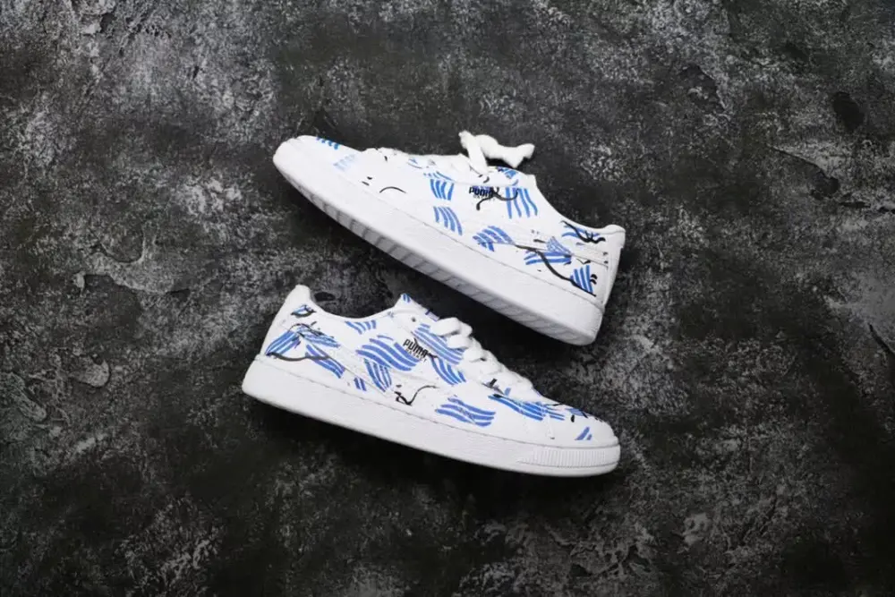 Giày Puma x Shantell Martin Basket 'Limted Edition' 365899-01 - Ảnh 4