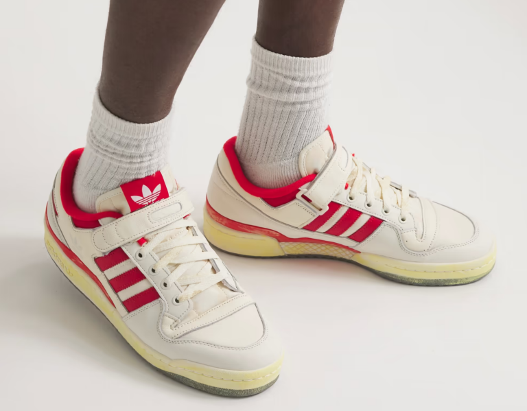 Giày Adidas Forum 84 Low AEC ‘White Red’ HR0557 - Ảnh 3