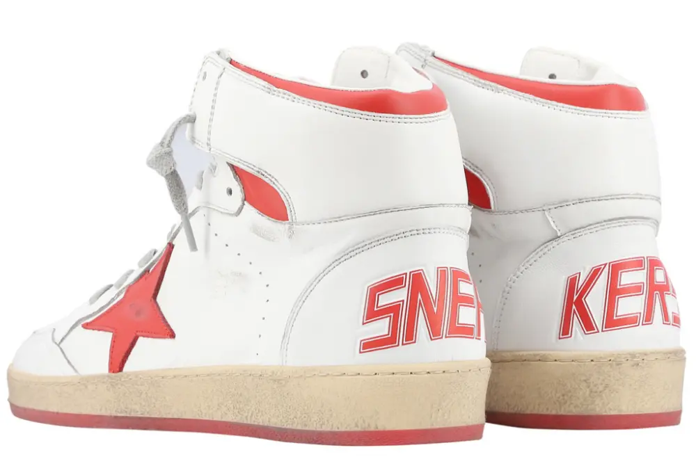Giày Golden Goose Sky Star High 'White Red' GMF00230-F002190-10350 - Ảnh 3