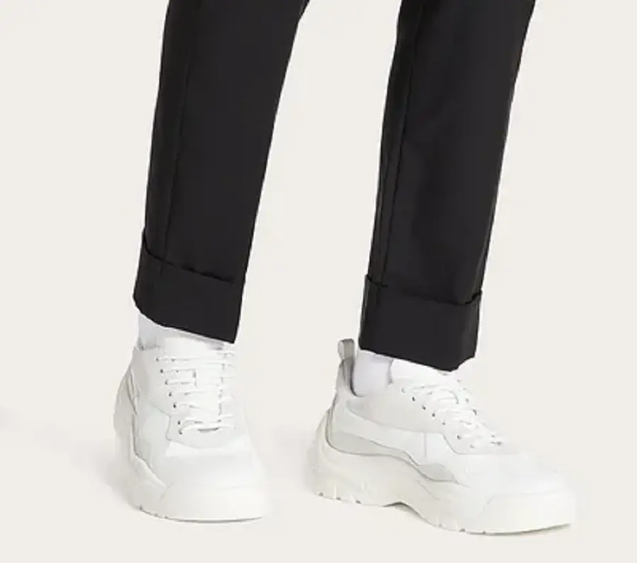 Giày Valentino Gumboy Calfskin Sneaker For Man WY2S0B17VRN0BO - Ảnh 5