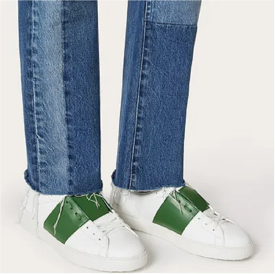 Giày Valentino Open Smooth Sneaker VY0S0830BLUN32 - Ảnh 3