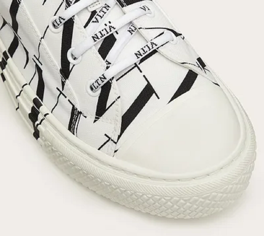 Giày Valentino Times Giggies Low-Top Fabric Sneaker UY0S0D57JKYA01 - Ảnh 4