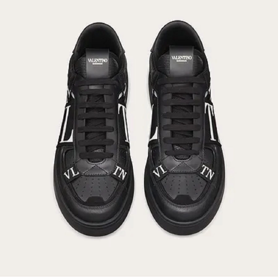 Giày Valentino Low-Top Calfskin VL7N All Black WY2S0C58WRQ0NO - Ảnh 6