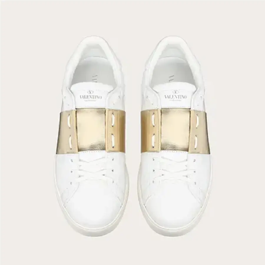 Giày Valentino Open White Calfskin Sneaker UY2S0830FLRL71 - Ảnh 3