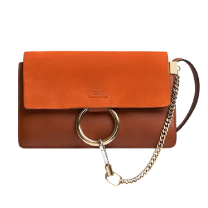 Túi Chloe Faye Suede Calfskin 'Brown' CHC15US127H2O236