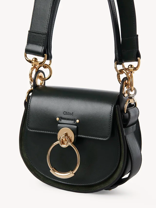 Túi Chloe Tess Small Bag in Shiny & Suede Calfskin CHC18WS153A373I2 - Ảnh 4