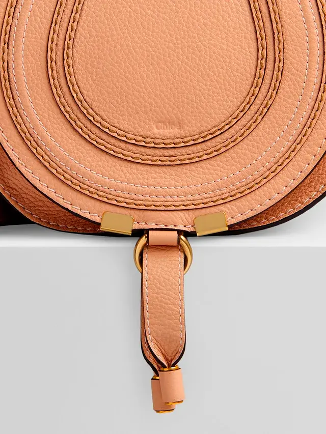 Túi Chloe Marcie Round Saddle 'Pink' CHC11SP5801616I1 - Ảnh 4