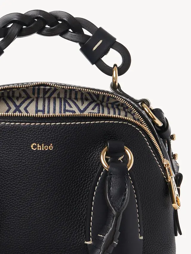 Túi Chloe Small Bag Daria in Grained & Shiny Calfskin CHC20US361C624D4 - Ảnh 4