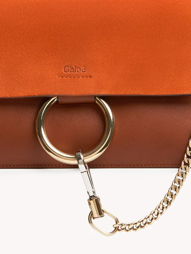 Túi Chloe Faye Suede Calfskin 'Brown' CHC15US127H2O236 - Ảnh 3