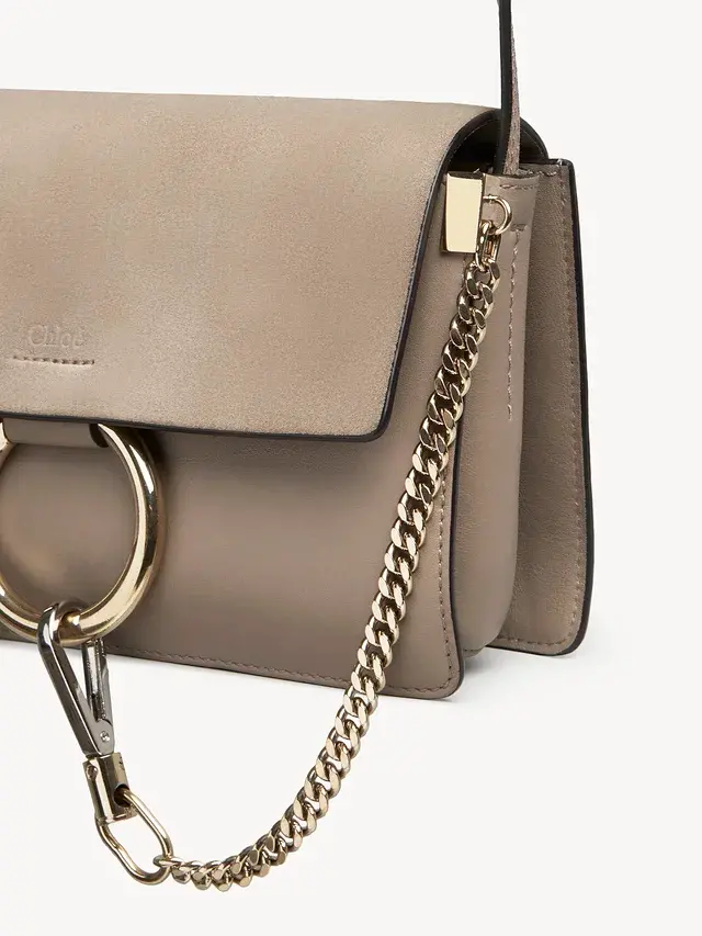 Alternative view of Túi Chloe Faye Suede Calfskin 'Grey' CHC15US127H2O23W