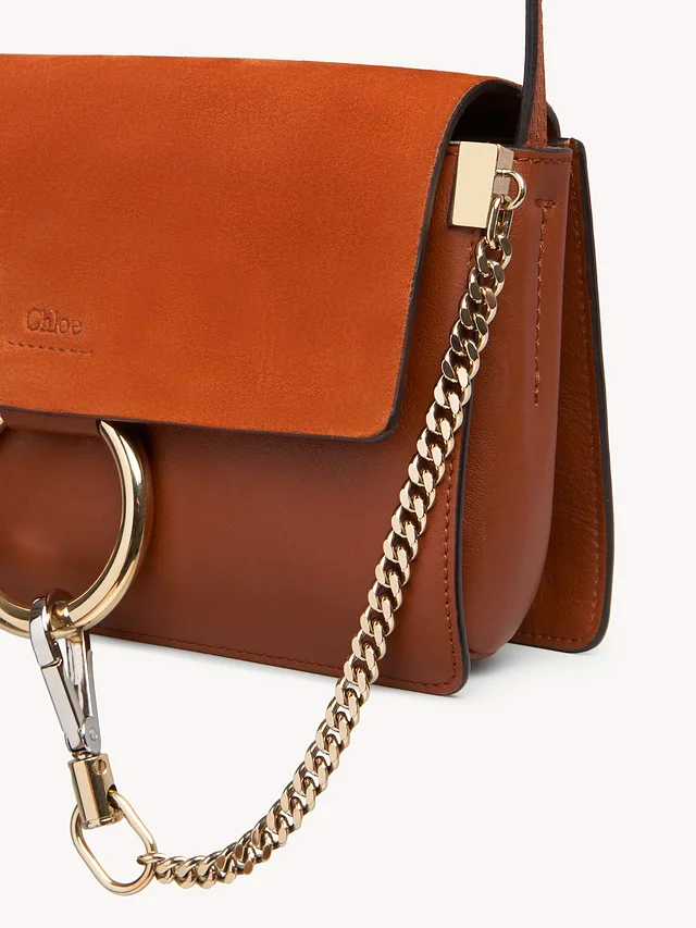 Túi Chloe Faye Suede Calfskin 'Brown' CHC15US127H2O236 - Ảnh 4