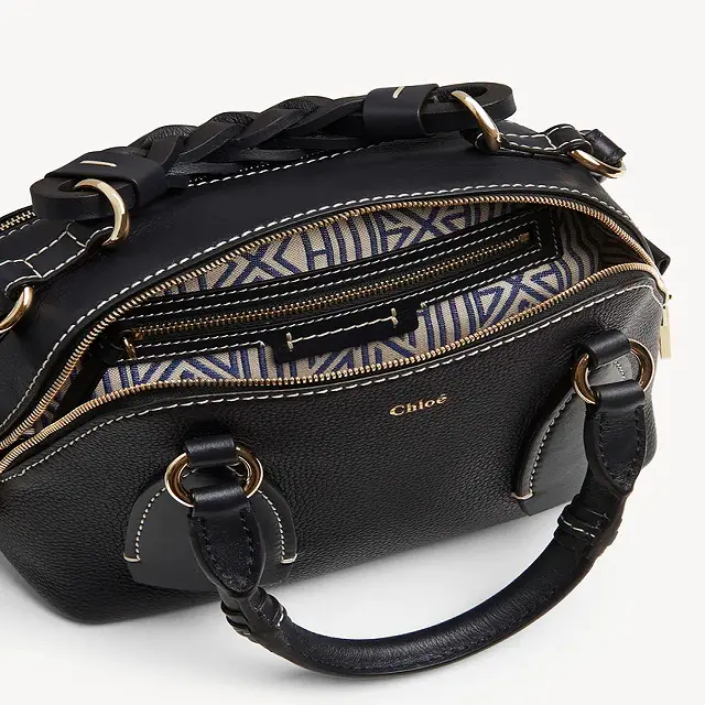 Alternative view of Túi Chloe Small Bag Daria in Grained & Shiny Calfskin CHC20US361C624D4
