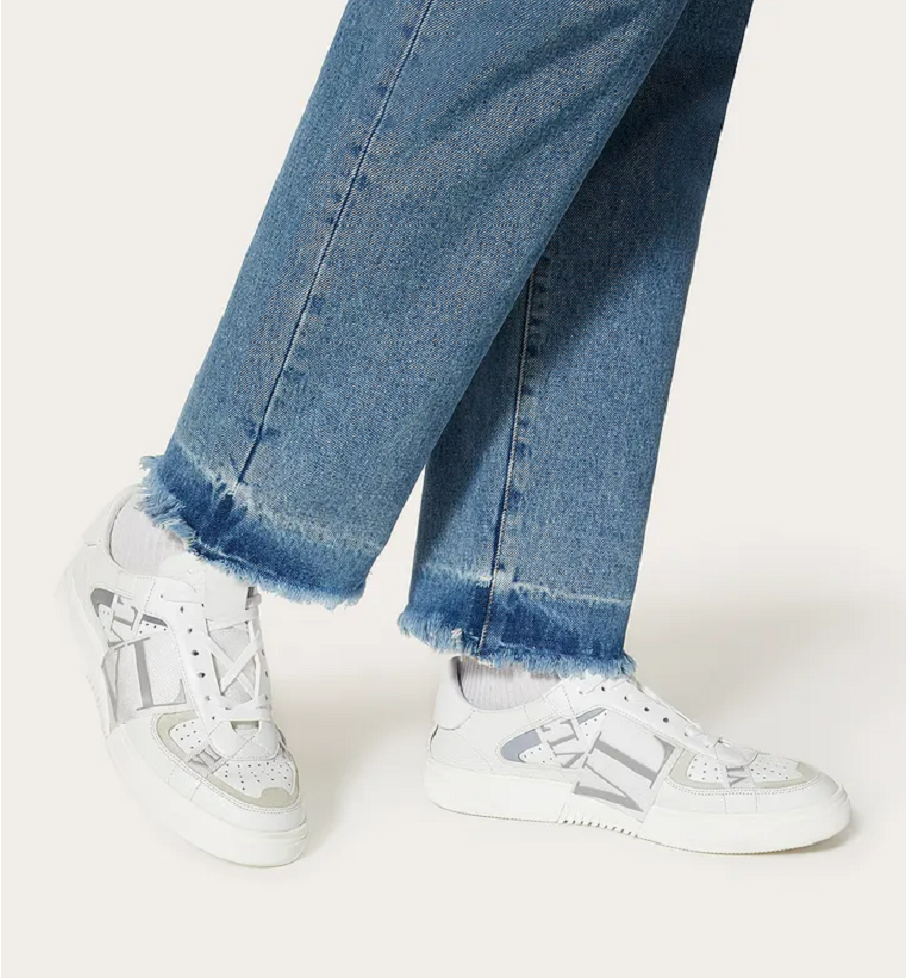 Giày Valentino Low-Top Calfskin VL7N Sneaker VY2S0C58WRQ22E - Ảnh 5