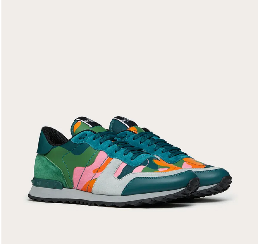 Giày Valentino Camouflage Rockrunner Multicolor WY2S0723TCCE80 - Ảnh 3