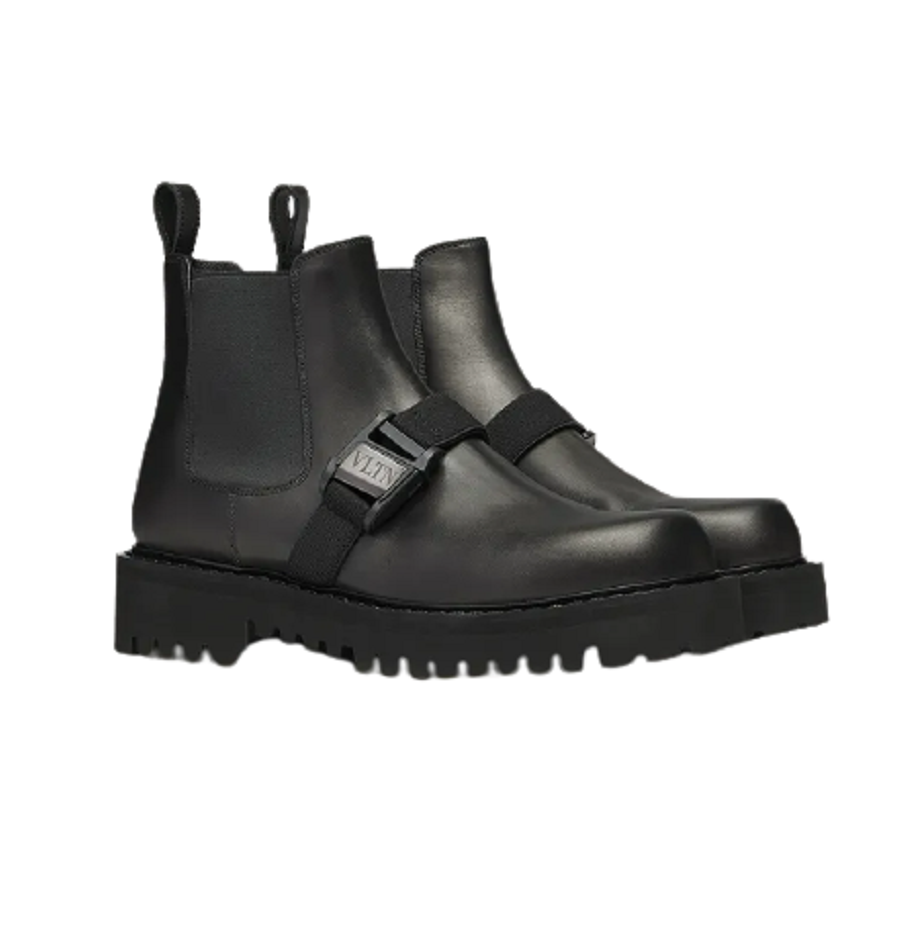 Giày Valentino Calfskin Beatle Boot UY0S0D90JZI0NO - Ảnh 3