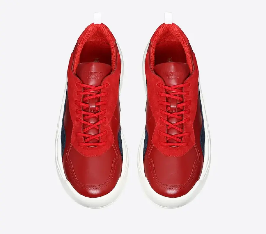 Giày Valentino Chunky Sole Sneakers Red QY0S0B17VRNCU7 - Ảnh 3