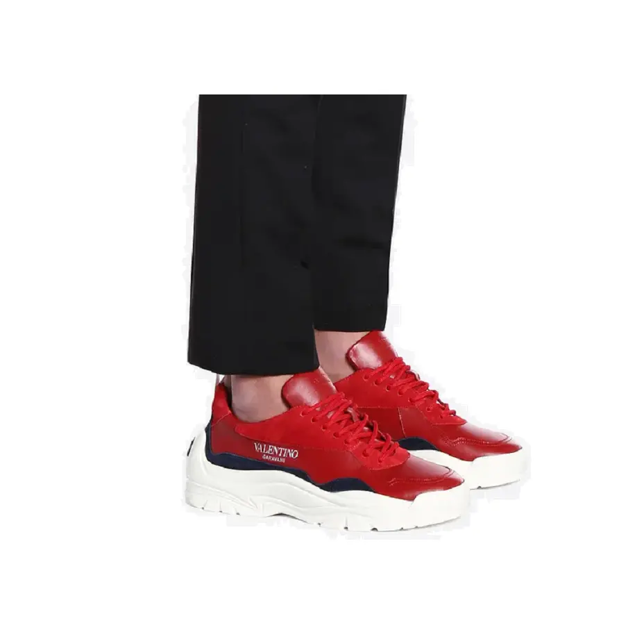 Giày Valentino Chunky Sole Sneakers Red QY0S0B17VRNCU7 - Ảnh 6