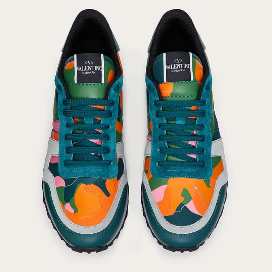Giày Valentino Camouflage Rockrunner Multicolor WY2S0723TCCE80 - Ảnh 4