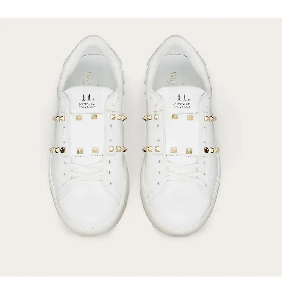 Alternative view of Giày Valentino Calfskin Rockstud Untitled Sneaker WY2S0931BHS0BO