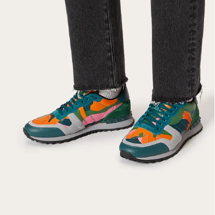 Giày Valentino Camouflage Rockrunner Multicolor WY2S0723TCCE80 - Ảnh 2