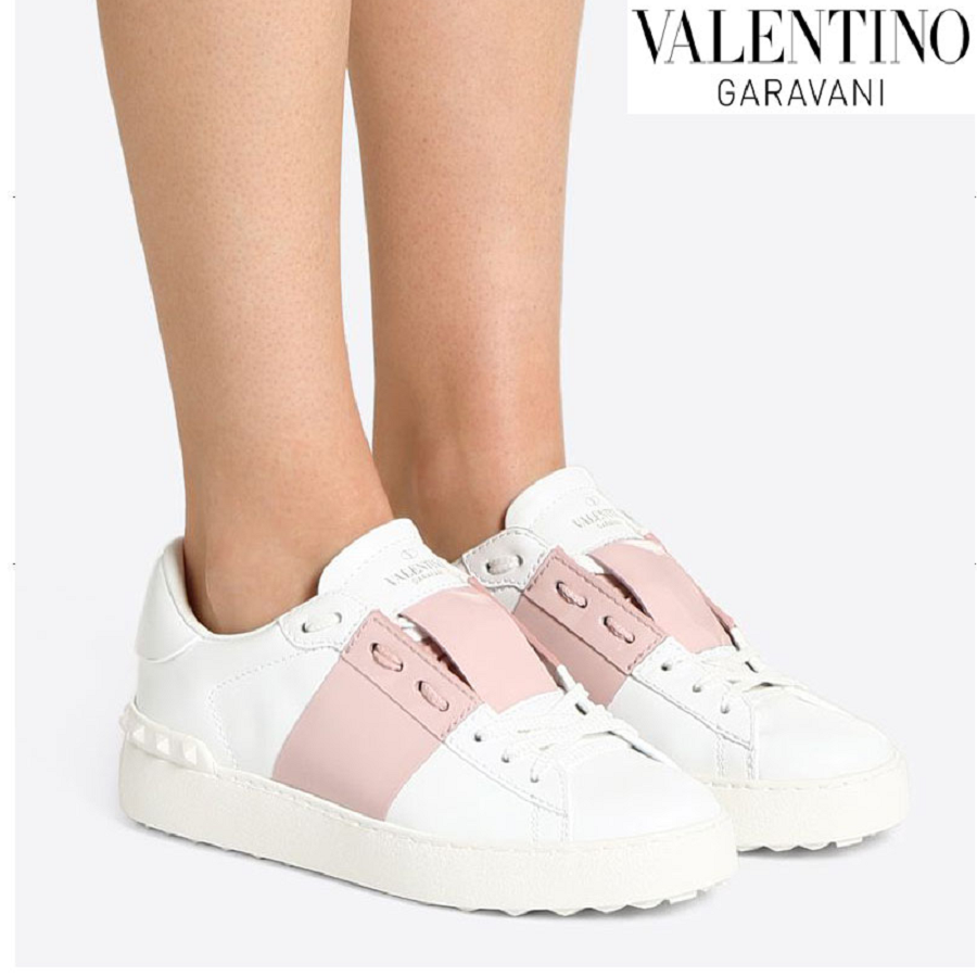 Giày Valentino Wmns Calfskin Leather White UW2S0781BLU834 - Ảnh 2