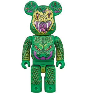 Alternative view of Mô Hình Bearbrick Madballs Snake Bait Mishka 100% & 400% Green