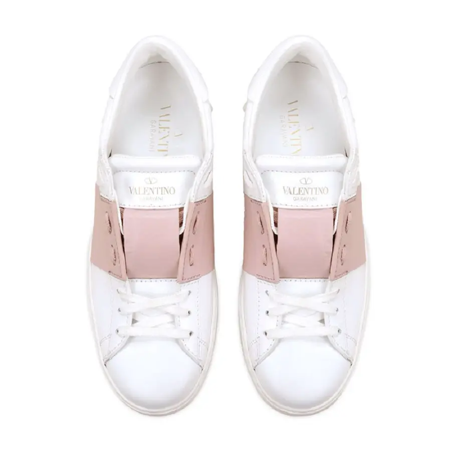 Giày Valentino Wmns Calfskin Leather White UW2S0781BLU834 - Ảnh 3