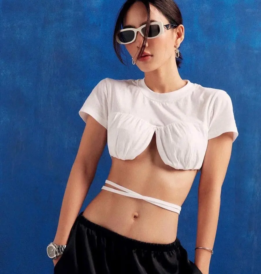 Alternative view of Kính Prada Eyewear Logo 'White' PR14YS1425S0