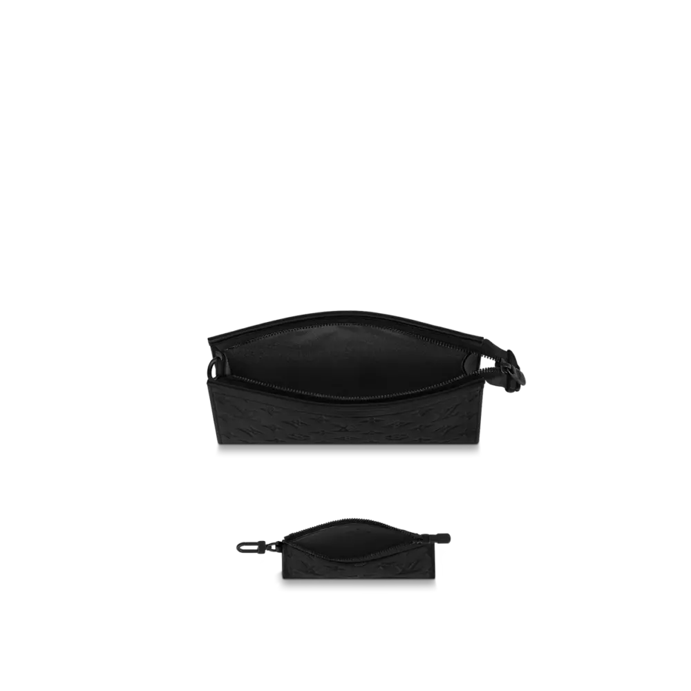 Túi Louis Vuitton Gaston Wearable Wallet 'Black' M81115 - Ảnh 4