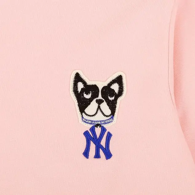 Áo MLB Sweater MLB Bull Dog Pink 31MTC1011-50P - Ảnh 3