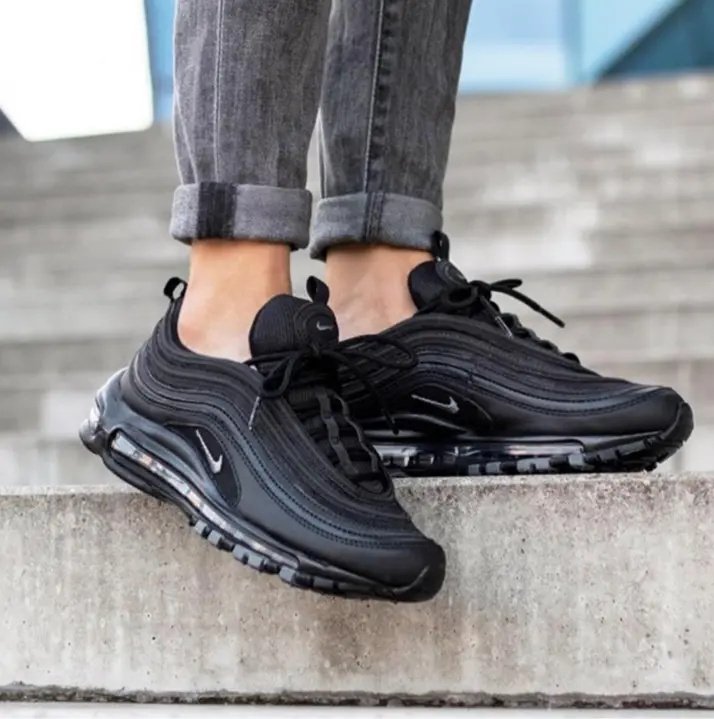 Giày Nike Air Max 97 'Triple Black' 921733-001 - Ảnh 4