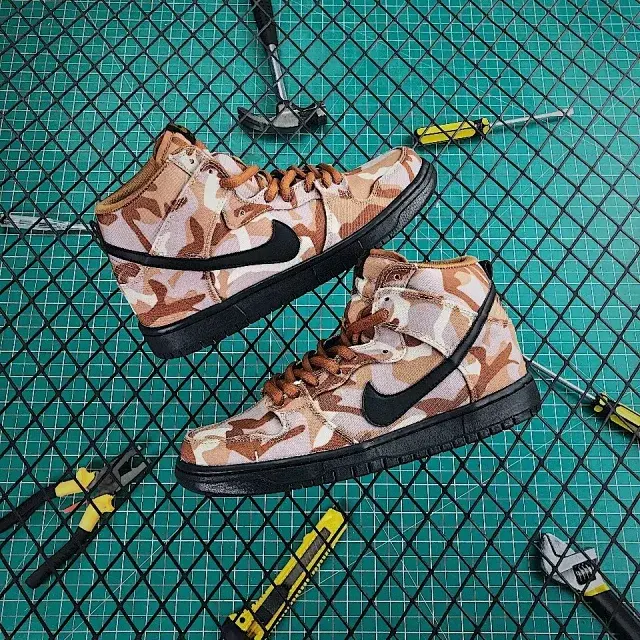 Giày Nike Dunk High Pro SB 'Brown Camo' BQ6826-200 - Ảnh 6