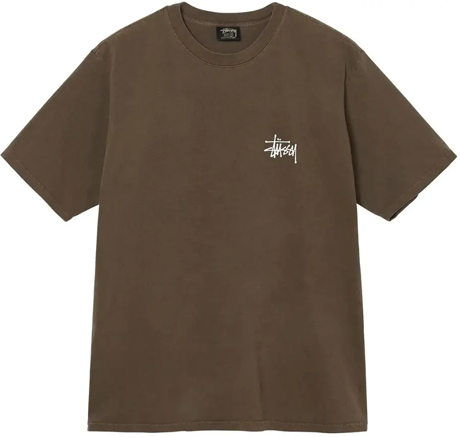 Áo Stussy Basic Stussy Pigment Dyed T-Shirt 2022 'Coffee'