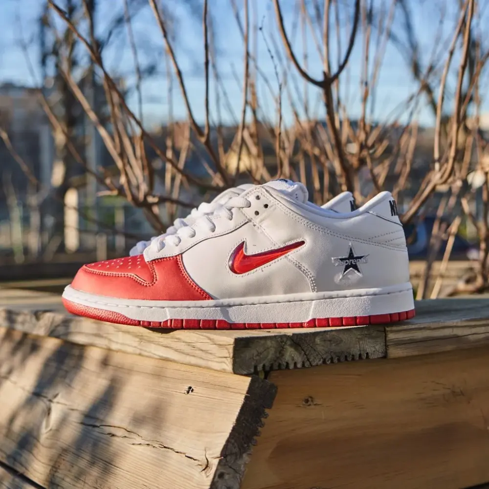 Giày Nike Supreme x Dunk SB Low 'Varsity Red' CK3480-600 - Ảnh 3
