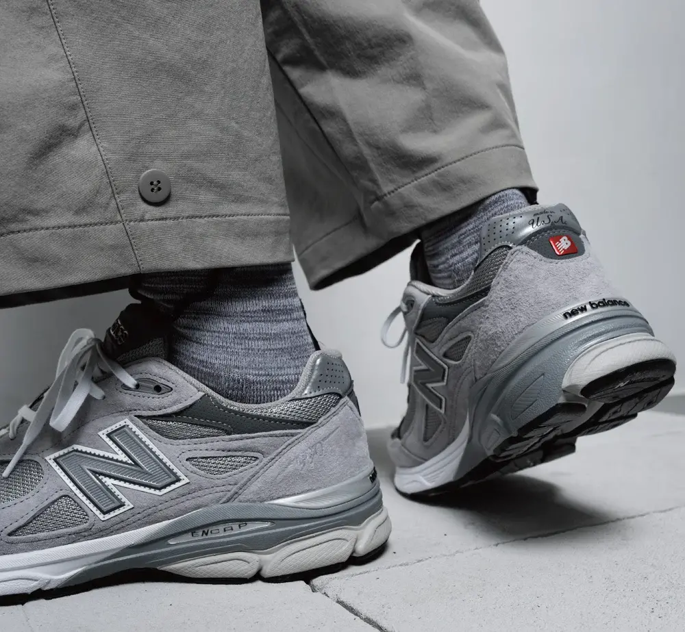 Giày New Balance 990v3 Made in USA 'Grey' M990GY3 - Ảnh 4
