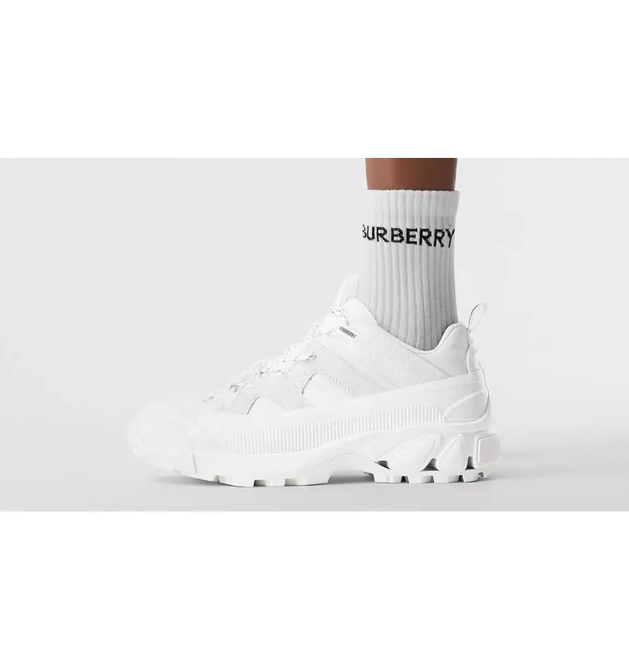 Alternative view of Giày Burberry Arthur Leather White 80372461