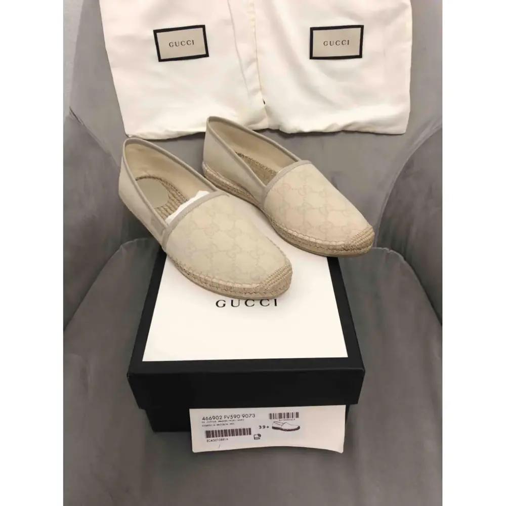 Giày Gucci Monogram Signature Espadrilles 35 Off White 466902-FV590-9073 - Ảnh 5