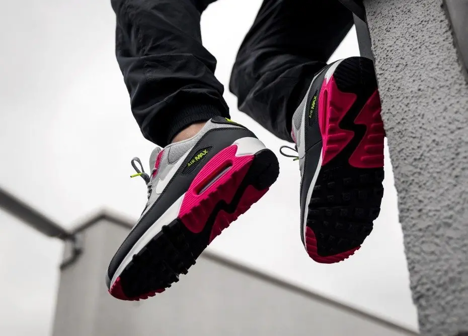 Giày Nike Air Max 90 Essential 'Grey Pink Volt' AJ1285-020 - Ảnh 3