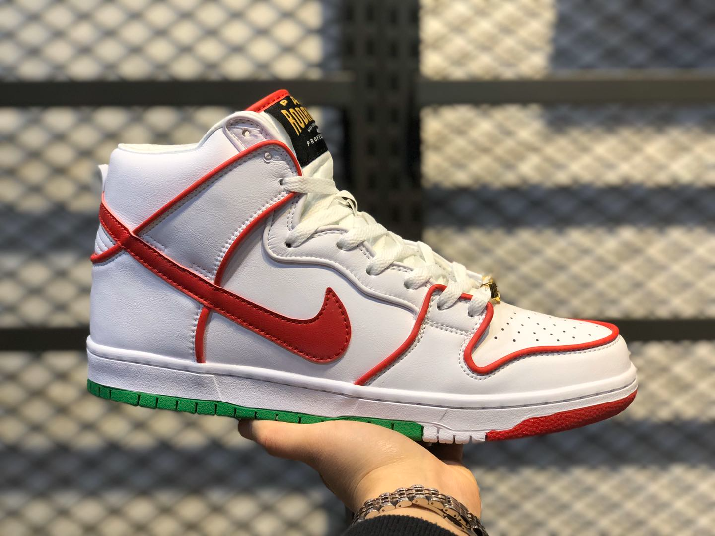 Giày Nike SB Paul Rodriguez x Dunk High Premium SB 'Boxing' CT6680-100 - Ảnh 4