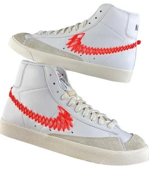 Giày Nike Blazer Mid '77 GS 'Double Zig Zag Stitched Swoosh' DJ2008-161 - Ảnh 3