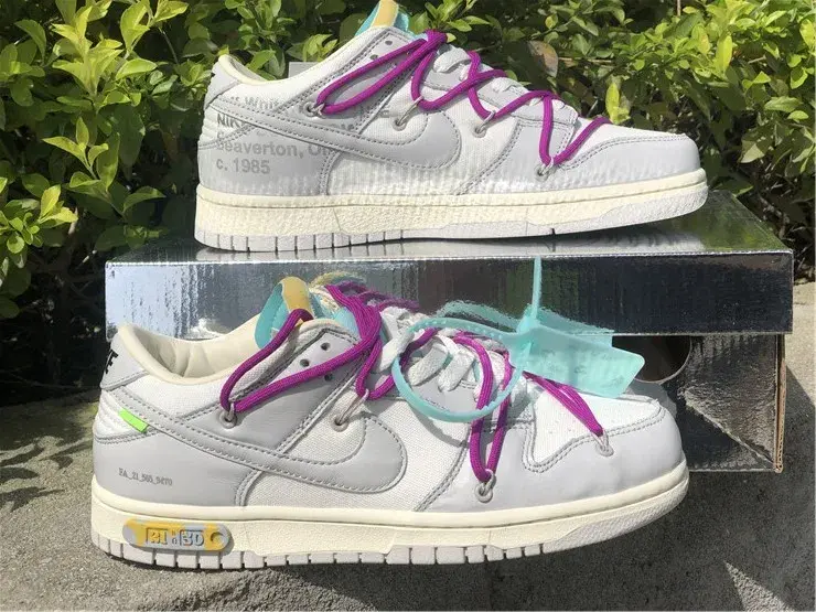 Giày Nike Off-White x Dunk Low 'Lot 21 of 50' DM1602-100 - Ảnh 5