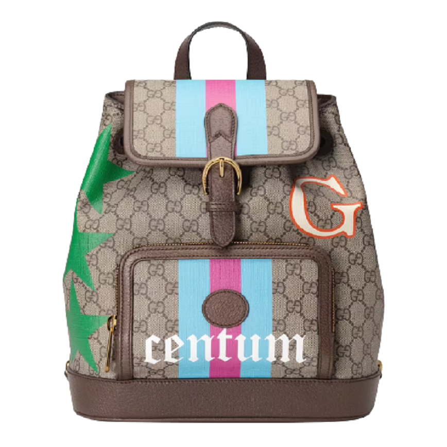 Balo Gucci With Interlocking G Beige And Brown Leather 674147-UQHGE-8679
