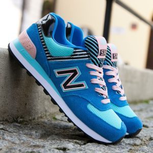 Alternative view of Giày New Balance 574 Classics Traditionnels Blue WL574BFL