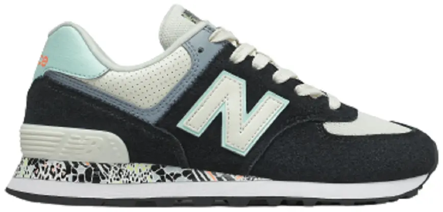 Giày New Balance 574 Classic 'Black White Mint' WL574CA2