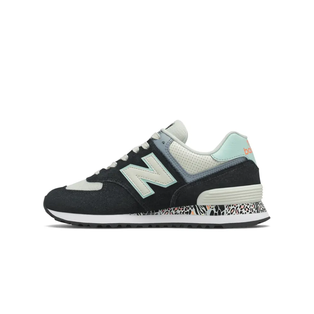 Alternative view of Giày New Balance 574 Classic 'Black White Mint' WL574CA2